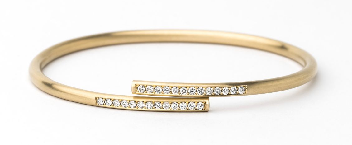 Goldarmreif mit Brillanten